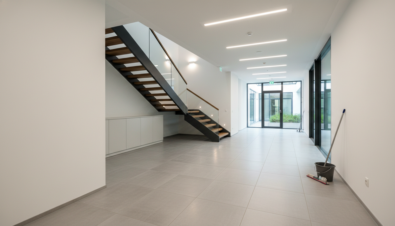 Eine sauberes Haus in Krefeld, wo gerade eine Baureinigung stattgefunden hat